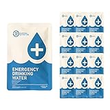 72 HRS Emergency Water, Emergency Water Pouches, Water for Emergency – 12 Packs Emergency Water