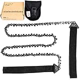 Kutir 36 Inch Pocket Chainsaw - Handy Rope Hand Saw Tool for Campting, Cutting Trees, Survival Gear, Hunting, Pruning, or Emergency Use.