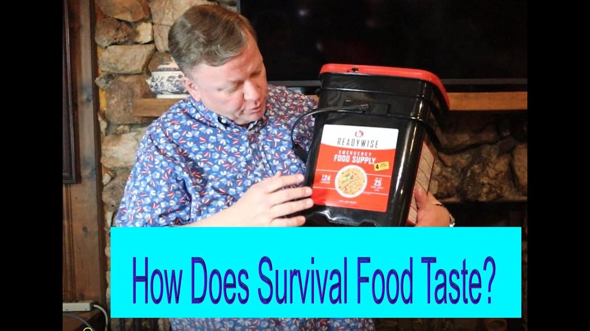 'Video thumbnail for We Tasted Readywise Survival Food!'