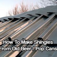 DIY Beer Can Shingles - How To Make DIY Shingles From Old Beer or Soda Cans