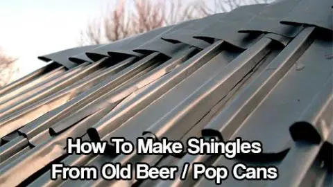 How To Make DIY Shingles From Old Beer or Soda Cans