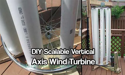 DIY Scalable Vertical Axis Wind Turbine - Whats good about this design is it has a low noise level. It can not be heard from 20m away. The average noise is lower than 45dB (A) in 8m/s wind speed. It is very suitable for the roof top mount in school, supermarket, park and other urban area.
