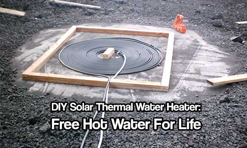 This project is super simple and uses readily available materials, its the kind of things that could easily be scaled up to meet lots of hot water needs. If the power goes out this could produce hot water for showers and even heat a small room. This is a great way to have a cheap tank-less water heater system.