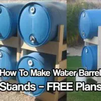 How To Make Water Barrel Stands - Don’t settle for cheap water barrel stands, build your own with these great plans. These are sturdy, easy to build and look fantastic in any garden.