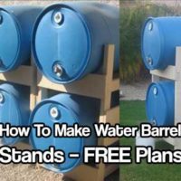 How To Make Water Barrel Stands - Don&rsquo;t settle for cheap water barrel stands, build your own with these great plans. These are sturdy, easy to build and look fantastic in any garden.