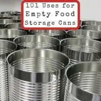 101 Uses for Empty Food Storage Cans - If you have empty #10 food storage cans lying around, there are so many uses for these once they are opened, at which point they can't be resealed like a bucket. The main post doesn't actually have 101 uses laid out, but there are a ton of additional suggestions in the comments you can check out, too.