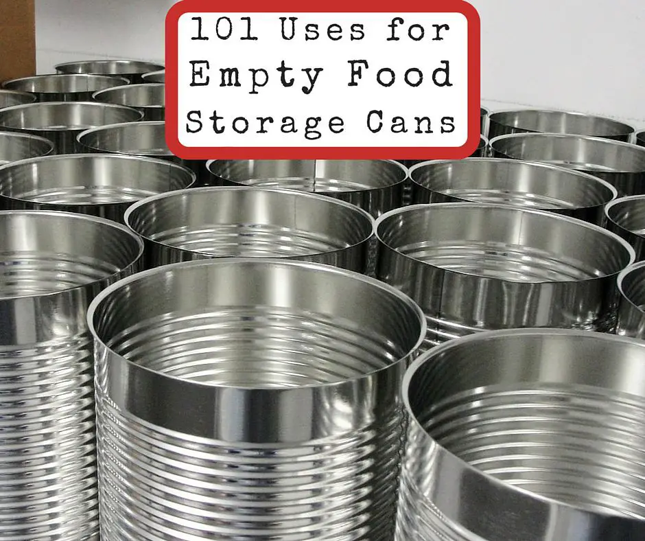 101 Uses for Empty Food Storage Cans - If you have empty #10 food storage cans lying around, there are so many uses for these once they are opened, at which point they can't be resealed like a bucket. The main post doesn't actually have 101 uses laid out, but there are a ton of additional suggestions in the comments you can check out, too.