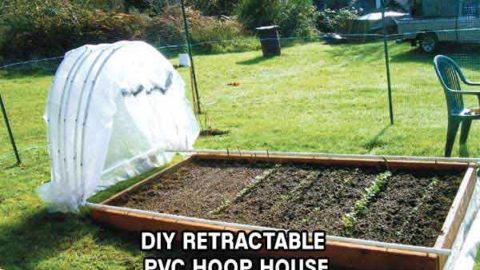 DIY Retractable PVC Hoop House