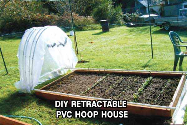 DIY Retractable PVC Hoop House