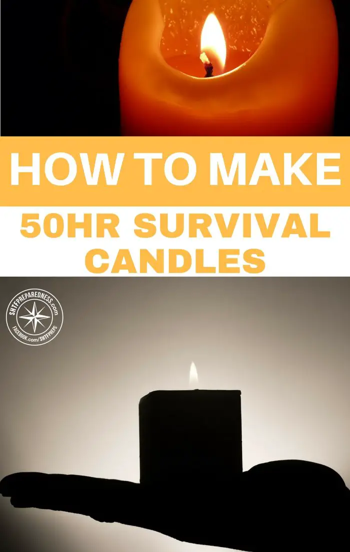 These DIY emergency candles will last for 50 or more housrs and provide you with high-quality lighting during any emergency situation.