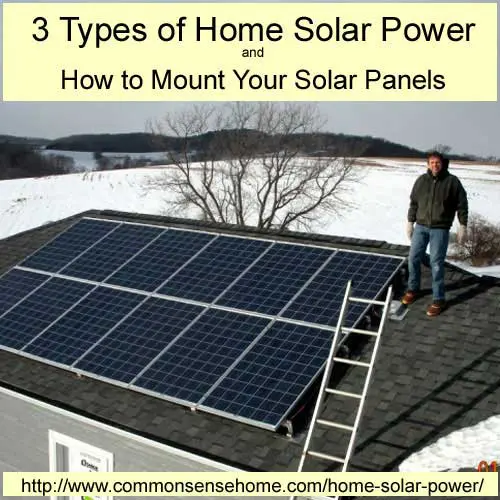 3 Types of Home Solar Power and How to Mount Your Solar Panels SHTF