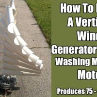 How To Build A Vertical Wind Generator from Washing Machine Motor