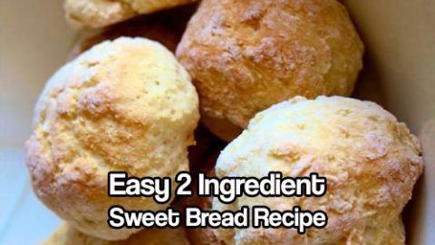 Easy 2 Ingredient Sweet Bread