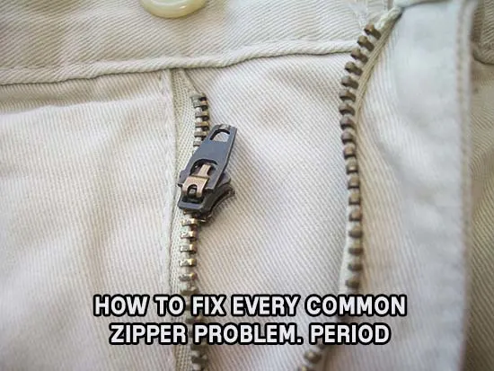 How to Fix Every Common Zipper Problem. Period