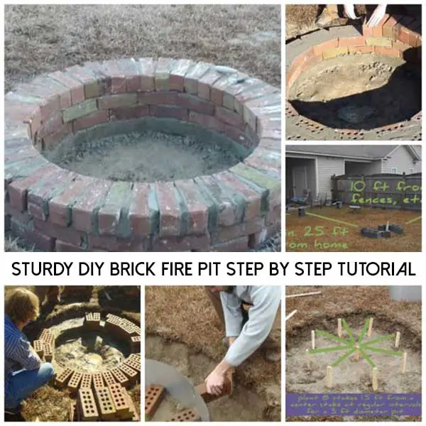 Sturdy Diy Brick Fire Pit Step By Step Tutorial Shtfpreparedness