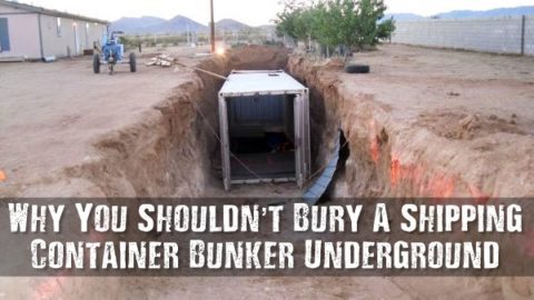 Why You Shouldn’t Bury a Shipping Container Bunker Underground
