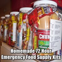 Homemade 72 Hour Emergency Food Supply Kits