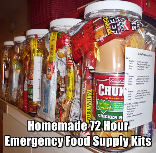 Homemade 72 Hour Emergency Food Supply Kits 1 Homemade 72 Hour Emergency Food Supply Kits