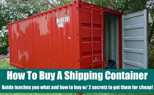 How To Buy A Shipping Container