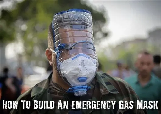 How To Build An Emergency Gas Mask - You can buy top notch military grade gas masks from the Internet, hardware stores and from military surplus outlets but what if you needed one quickly and in an emergency? See how to build your own right here!