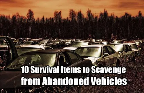 10 Survival Items to Scavenge from Abandoned Vehicles - Scavenging after SHTF carries significant stigma, invoking your most dreaded nightmares. During man-made or natural disasters (including war), scavenging is a common occurrence.