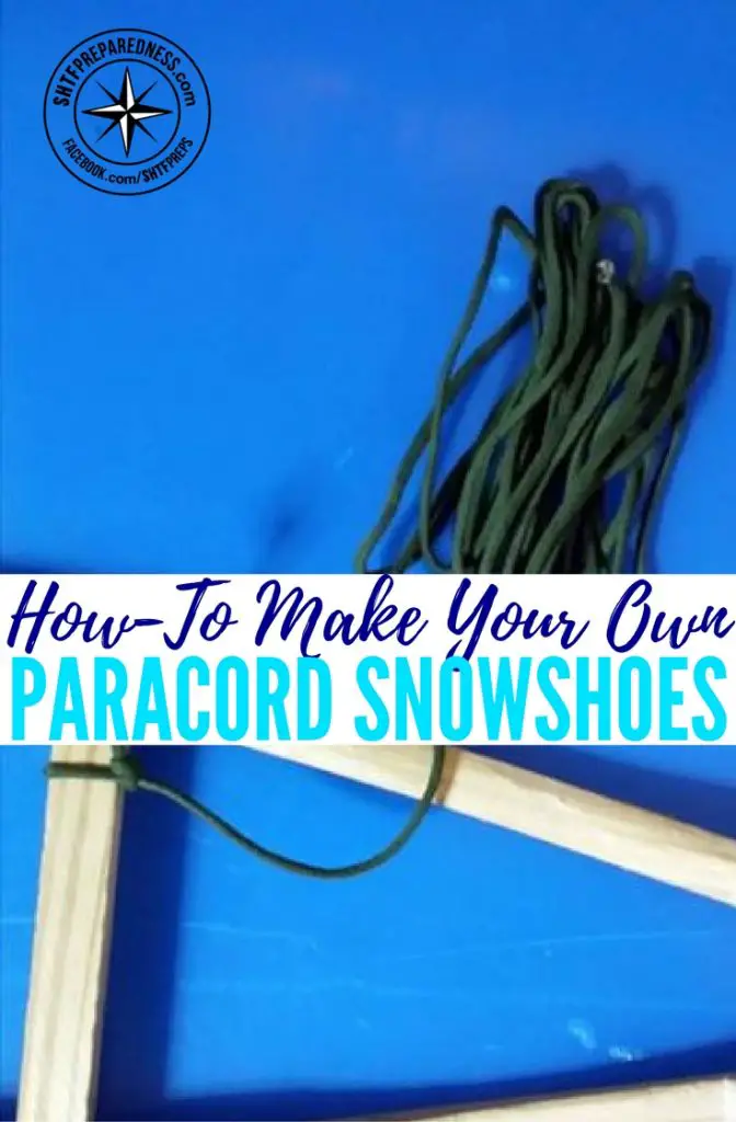 How-To Make Your Own Paracord Snowshoes — Harsh temperatures and serious weather conditions can be the line between life and death when you’re in a survival situation. Depending on where you live, you may be acclimated to a certain climate, but everyone has the point where their body just cannot take it.