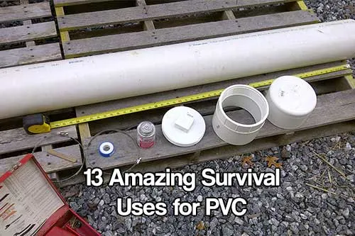 13 Amazing Survival Uses for PVC - If SHTF times would inevitably be very different, that’s why I love to share these projects with you all. PVC is impervious to water and decay so it makes it perfect for storing food and water and even better PVC can be hidden underground too.
