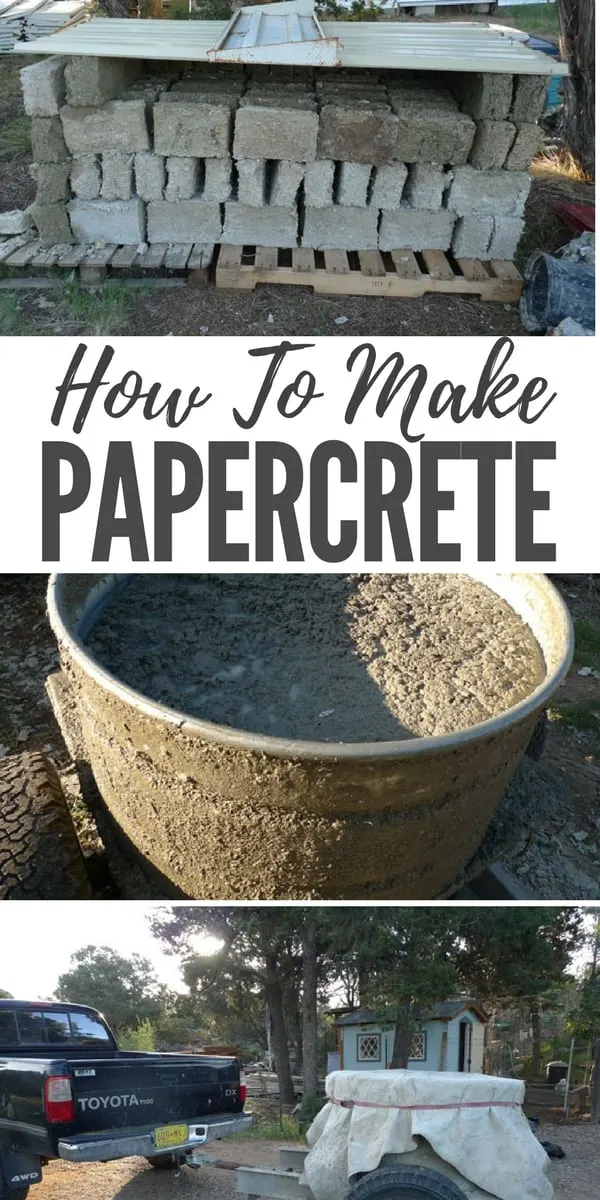 How To Make Papercrete — Papercrete is the ultimate building material for preppers, homesteaders, and off grid living enthusiasts. It is easy and cheap to make. It also could solve your paper and cardboard recycling problems. Literally!
