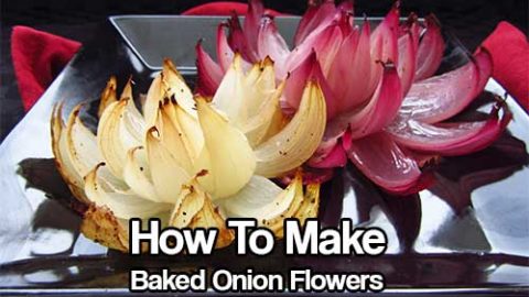 Fabulous Food Art: How to Make Baked Onion Flowers