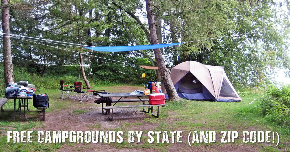 Free Campgrounds By State (and Zip Code!) - Who doesn’t like camping? I think everyone I know likes to camp at least once a year. I actually go camping more like 3 or 4 times a year. The cost can add up so I went hunting for some free campsites near me and came up with a database that shows you free campsites you can search by zip code.