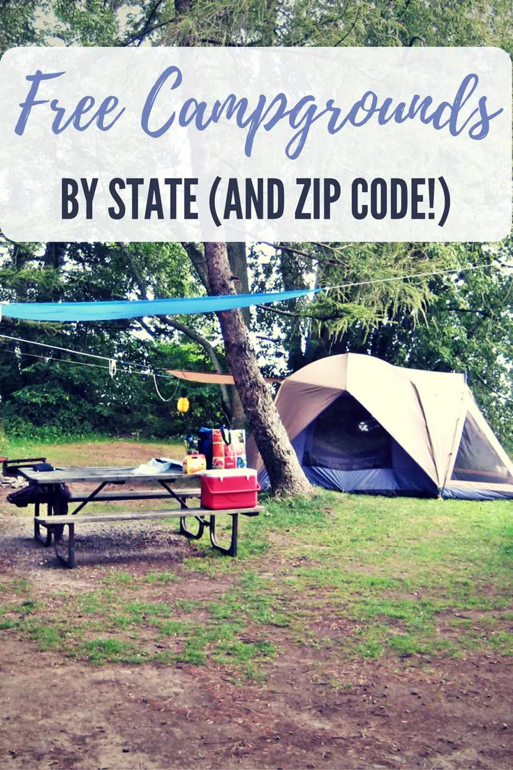 Free Campgrounds Sorted By State (and Zip Code!) - Who doesn’t like camping? I think everyone I know likes to camp at least once a year. I actually go camping more like 3 or 4 times a year. The cost can add up so I went hunting for some free campsites near me and came up with a database that shows you free campsites you can search by zip code.