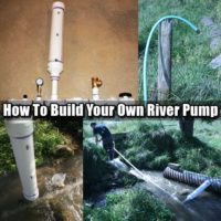 How To Build Your Own River Pump - If SHTF and the power goes this will still work and pump water with no electricity. This is vital if you plan to stay put either at a bug out location or a temporary residence.