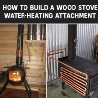 How To Build a Wood Stove Water-Heating Attachment - As oil, gas and electricity prices will no doubt rise soon, we get more and more messages asking about how to combat it and asking about heating water with wood stoves. Here is a great project for you.