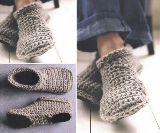 How To Make Toasty Warm Unisex Crocheted Slipper Boots