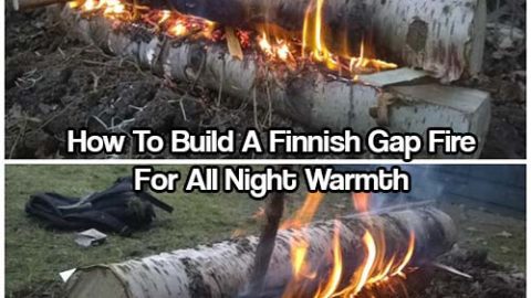 How To Build A Finnish Gap Fire For All Night Warmth