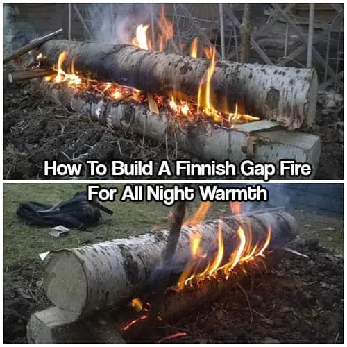 How To Build A Finnish Gap Fire For All Night Warmth - The Finnish gap fire is particularly interesting, effective and useful in the world of firecraft because it can sustain itself overnight.
