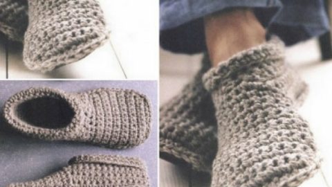 How To Make Toasty Warm Unisex Crochet Slipper Boots