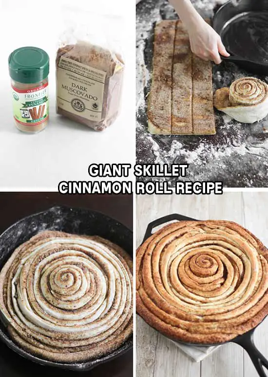 Giant Skillet Cinnamon Roll Recipe