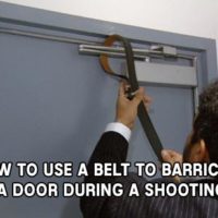 How to Use a Belt to Barricade a Door During a Shooting