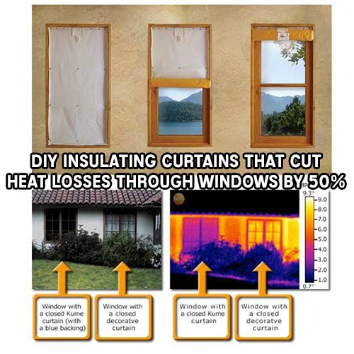 DIY Insulating Curtains That Cut Heat Losses Through Windows By 50 SHTFPreparedness
