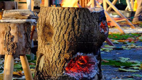 Make a One Log Fire at your Campsite