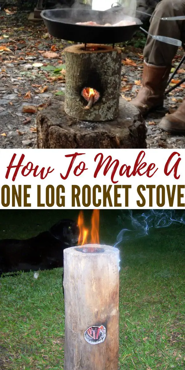 How To Make A One Log Rocket Stove
