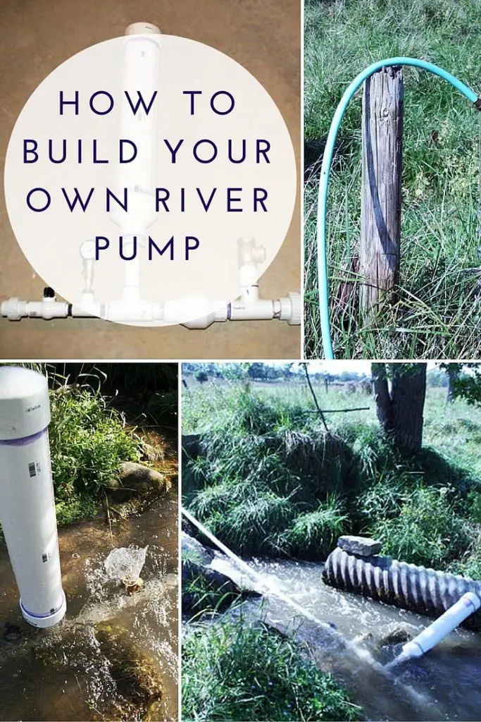 How To Build Your Own River Pump - If SHTF and the power goes this will still work and pump water with no electricity. This is vital if you plan to stay put either at a bug out location or a temporary residence.