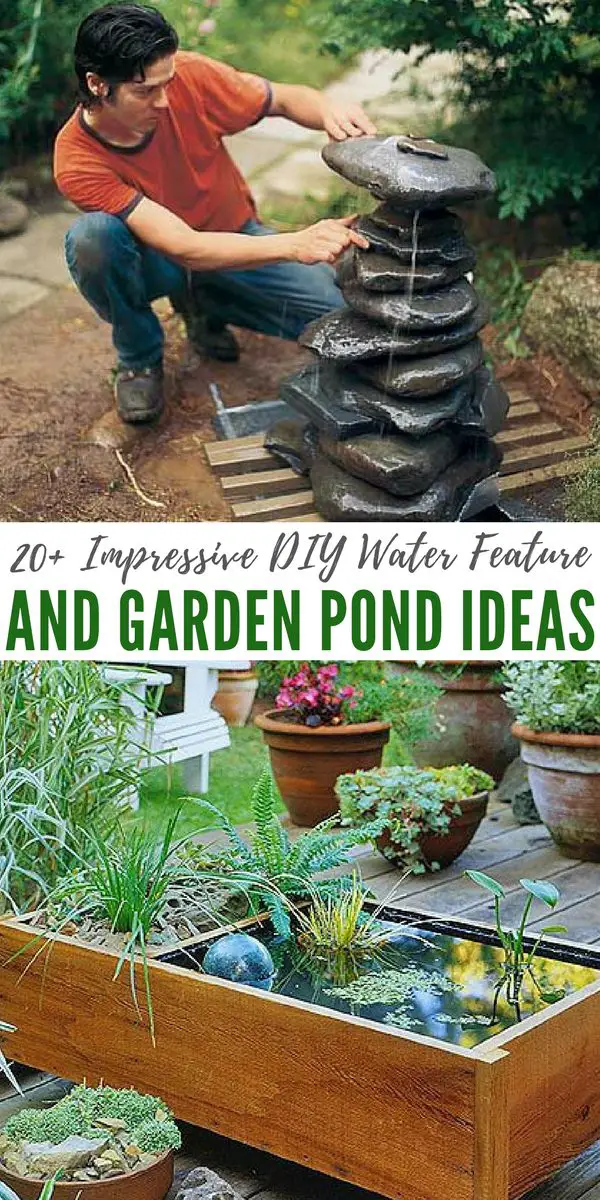 20 impressive diy water feature and garden pond ideas there is something awesome about - Diy Garden Pond Ideas 20 impressive diy water feature and garden pond ideas there is something awesome about - Diy Garden Pond Ideas