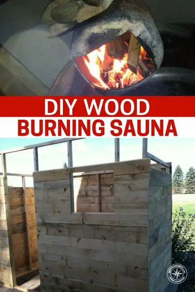 DIY Wood Burning Sauna - I would even go as to search forums and online salvage websites for free wood to build the hut, even a good old pallet or two would work well.