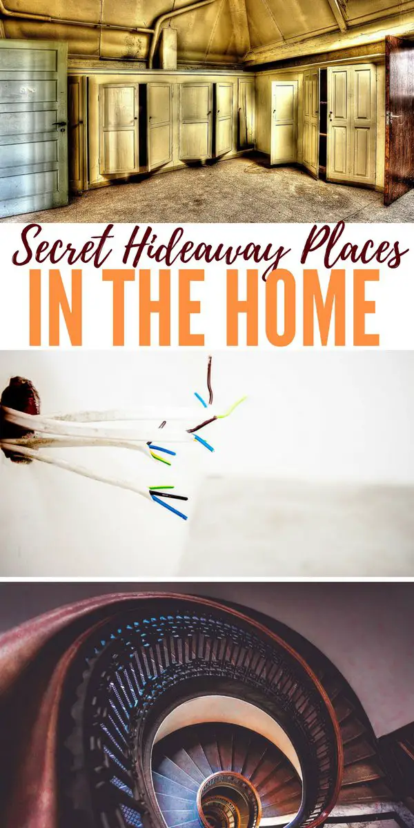 17 DIY Secret hideaway Places In The Home You Never Thought Of — Hiding things or “squirreling” as I like to call it should be high up on your list of to do’s … See 17 awesome hiding places not many burglars have thought of looking!