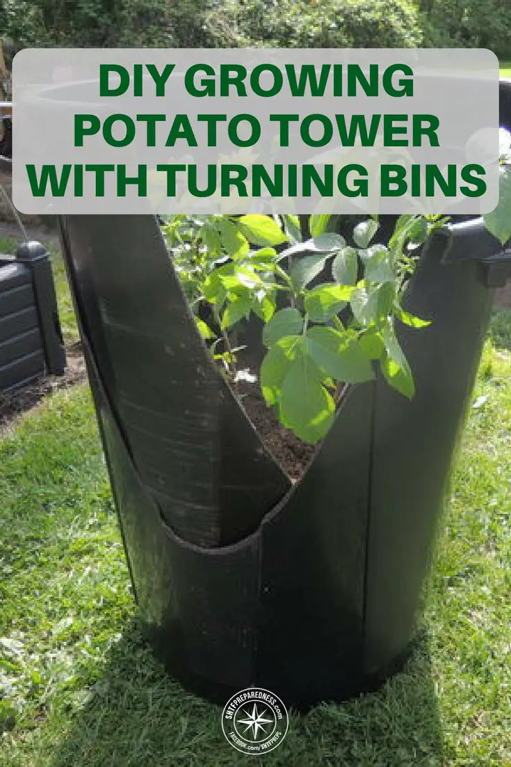 Diy Growing Potato Tower With Turning Bins Diy Growing Potato Tower With Turning Bins