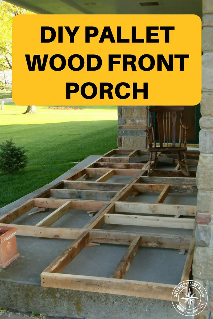 DIY Pallet Wood Front Porch
