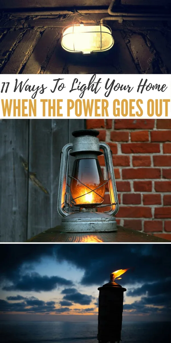 When the power goes out, the only lights most people have are candles, flashlights, and perhaps an oil lamp.