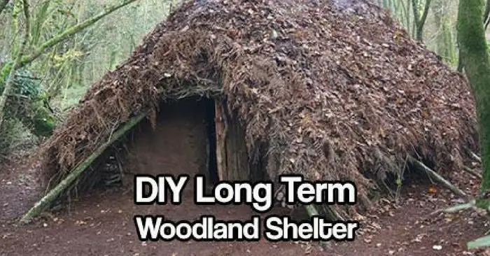 DIY Long Term Woodland Shelter — Have you ever given thought to the unlikely chance of having to bug out and you have no where to go? No other safe house? Well this article has over 20 photos to give you an idea how to make a long term habitat with from the woodland.